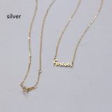 Sterling Silver Plated 14K Gold Necklace Women – Jewelry Gift Ideas — 3