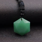 Natural Obsidian Hexawn Star Necklace Pendant – Jewelry Gift Ideas — 16