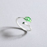 Fashion Twig Green Leaf Ring – Stylish Gifts — 4