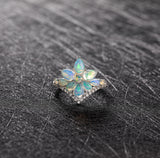 Natural Opal 925 Silver Ring Temperament – Holiday Gift Ideas — 1