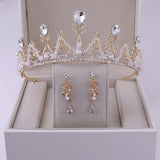 Korean Style Bridal Crown Earring Set – Jewelry Gift Ideas — 13