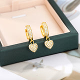 Diamond Heart Jewelry Women's Stud Earrings – Jewelry Gift Ideas — 2