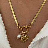 Fashion Stainless Steel Love Heart Letter Pearl – Jewelry Gift Ideas — 13