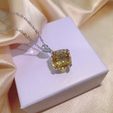 Aquamarine Topaz Pendant Yellow Diamond Suit – Jewelry Gift Ideas — 8