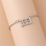 Creative Stainless Steel Angel Digital Bracelet – Jewelry Gift Ideas — 4