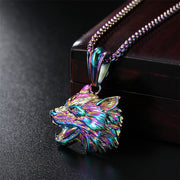 Color Retro Wolf Head Men's Titanium Steel – Jewelry Gift Ideas — 1