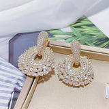 Fashion Colorful Zirconium Flower Round Geometric – Stylish Gifts — 4
