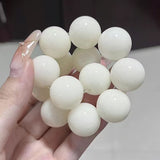 Rare Large Size White Jade Bodhi Root Bracelet – Jewelry Gift Ideas — 5
