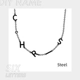 Stainless Steel 26 Alphabet Name Necklace – Jewelry Gift Ideas — 12