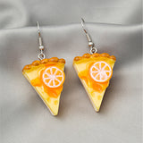 Imitation Orange Mousse Cake Earrings – Stylish Gifts — 3