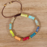 Colorful Rectangular Beads Woven Men's – Jewelry Gift Ideas — 4