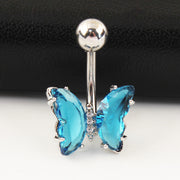 Short Titanium Steel Zircon Small Butterfly – Small Gift Ideas — 2