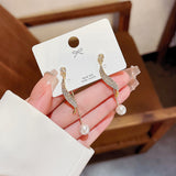 S925 Silver Needle Tassel Earrings Simple – Stylish Gifts — 3