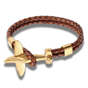 Fashion Machine Leather Bracelet Stainless Steel – Stylish Gifts — 2