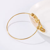 Titanium Steel Adjustable Bracelet Gold Cutout – Jewelry Gift Ideas — 3