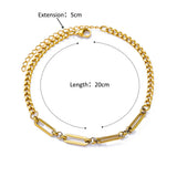 Anklet Figaro Blade 18K Stainless Steel – Stylish Gifts — 4