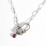 12 Color Birthstone Paperclip Necklace – Jewelry Gift Ideas — 5
