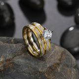 Men's And Women's Diamond Wide-faced Rings – Gifts for Her — 2