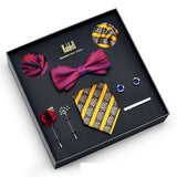 Eight Piece Tie Square Bow Tie Brooch – Jewelry Gift Ideas — 2