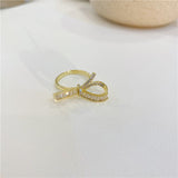 Double Layer Zircon Female Simple Ring Opening – Gifts for Her — 7