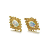 Vintage Natural Opal Earrings 925 Silver – Birthday Gifts — 2
