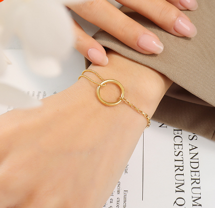 Luria Golden Hoop Bracelet – Jewelry Gift Ideas — 1