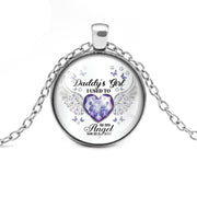 12 Colors Birthstone Angel Wings Necklace Daddy's – Jewelry Gift Ideas — 14