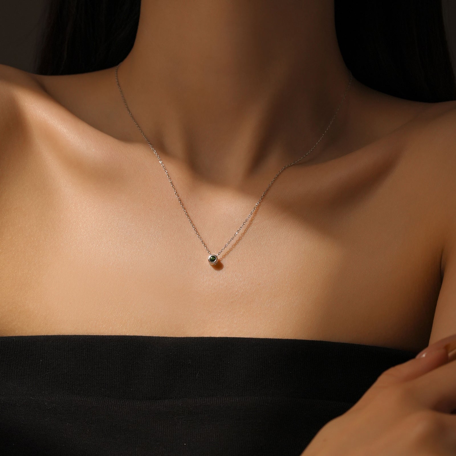 Simple All-match Sterling Silver Pebble Necklace – Jewelry Gift Ideas — 1