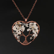 Natural Stone Colorful Tree Root Necklace – Jewelry Gift Ideas — 18