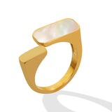 Vintage Fashion White Seashell Ring – Stylish Gifts — 2