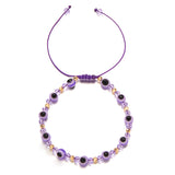Rainbow Eye Crystal Bead Pull Adjustable Bracelet – Jewelry Gift Ideas — 3