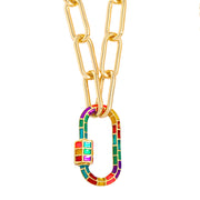 Niche Design Oval Thick Chain Hip Hop Necklace – Jewelry Gift Ideas — 2
