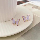 Temperament Purple Transparent Crystal Butterfly – Gifts for Her — 2