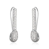 Pin Ear Clip-shaped Vintage Zircon Earrings For Women – Gifts for Her — 3
