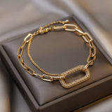 Retro Simple Geometric Diamond Bracelet Fashion Design – Stylish Gifts — 1