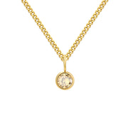 Stainless Steel Necklace With Diamond Birthstone – Jewelry Gift Ideas — 20