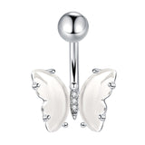 Short Titanium Steel Zircon Small Butterfly – Small Gift Ideas — 9