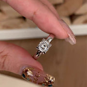 Special-interest Design Elegant Square Ring – Special Occasion Gifts — 3