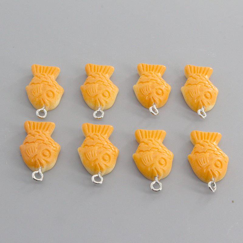 Simulation Taiyaki Small Fish Biscuit Pendant – Jewelry Gift Ideas — 1
