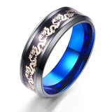 Two-color Vacuum Plated Titanium Steel Ring – Unique Gift Ideas — 3