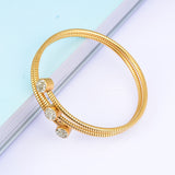 Stainless Steel Double Layer Bracelet – Jewelry Gift Ideas — 1