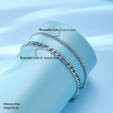 Fashion Personality Flat Cuban Link Chain Bracelet – Stylish Gifts — 6