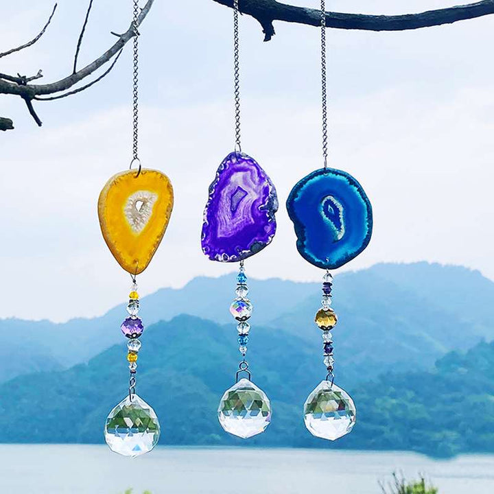 K9 Colorful Crystal Car Decoration Natural Agate – Jewelry Gift Ideas — 1