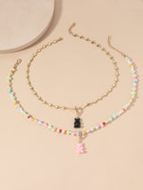 Bohemian Rainbow Wind Necklace Colored Rice Beads – Jewelry Gift Ideas — 6