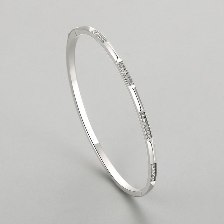 S925 Silver Bracelet Women's Korean-style Micro-inlaid – Stylish Gifts — 1