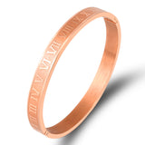 Roman Numeral Stainless Steel Lettering Bracelet – Jewelry Gift Ideas — 5