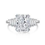 High Carbon Diamond Square Diamond S925 Ring – Gift Ideas — 2
