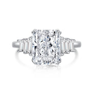 High Carbon Diamond Square Diamond S925 Ring – Gift Ideas — 2
