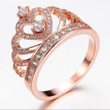European and American Crown Ring with White – Special Occasion Gifts — 1