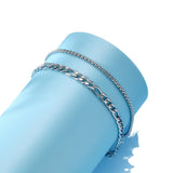 Fashion Personality Flat Cuban Link Chain Bracelet – Stylish Gifts — 11